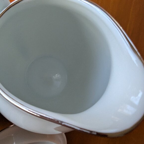 Noritake Blue Bell Sugar Bowl With Lid & Creamer Set Porcelain Fine China, #5564 - Picture 5 of 9